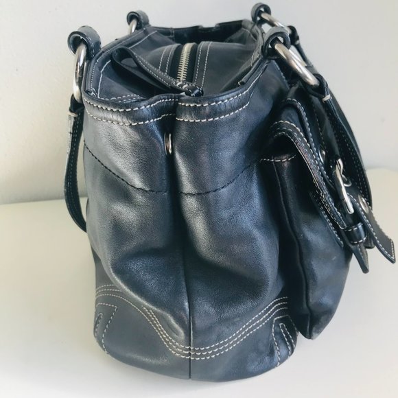 Coach H05S- 8A09 Black Soho Satchel Shoulder Bag - Picture 3 of 9